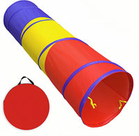 Kids Play Tunnel for Toddlers - Red Yellow Blue