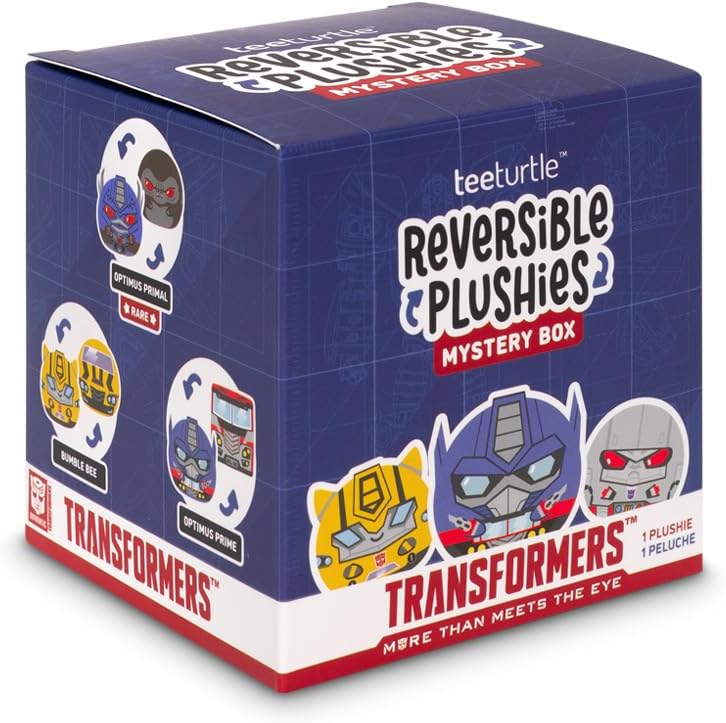 TeeTurtle Cute Cryptids Series 3 Inch Reversible Plushie Mystery Box – Fun for Kids & Family - Transformers Series