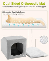 Hovicaed Indoor Dog House Small Sized Dog Tent with Dog Cave Bed - X-Large (36"L x 26"W x 26"Th) - image 3