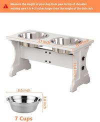 Piskyet Elevated Dog Bowls, Dog Bowl Stand - image 2