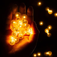 50pcs White LED Balloon Lights - 100PCS / Orange - image 4