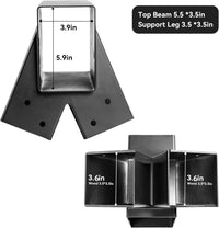 ABUSA heavy duty A-frame swing set brackets with 4 swing hangers and bolts - view 29