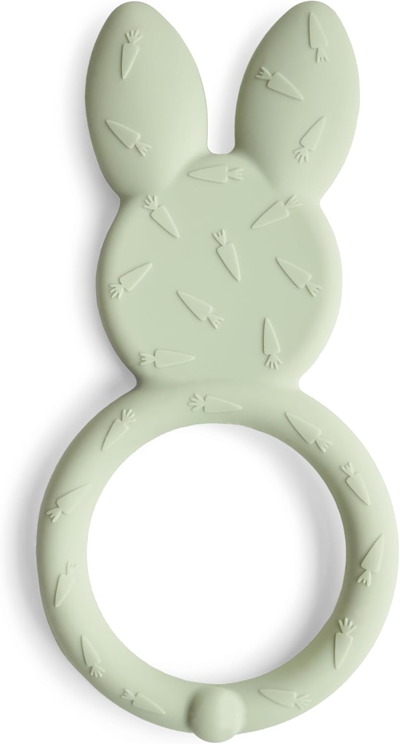 mushie Silicone Baby Teether Toy - Bunny - image 2