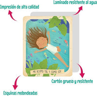 Menique Brilla Memory Matching Game – Spanish Edition – 80 Cards (40 Pairs) with Positive Affirmations for Brave Girls – Mindful Matching Game in Spanish for Confidence and Self-Love