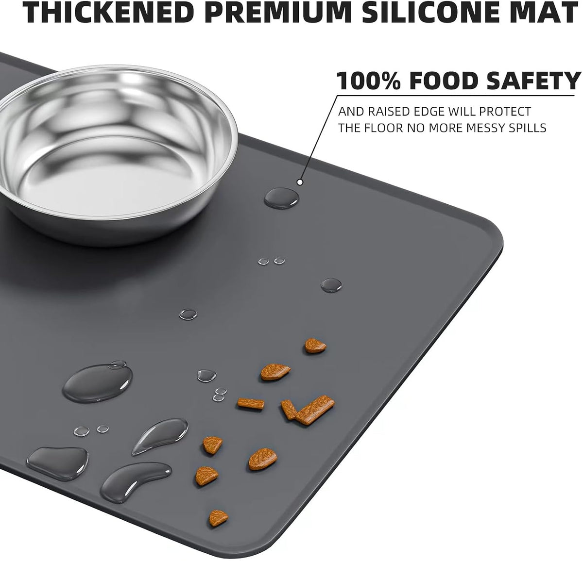 Elevated Whisker Friendly Cat Bowls - Stainless Steel-2Bowls - image 3