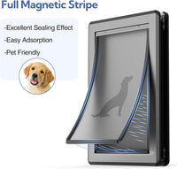 [Parab House] Full Seal-Flaps XL Dog Door for Doors - Dark Black / Large - image 3