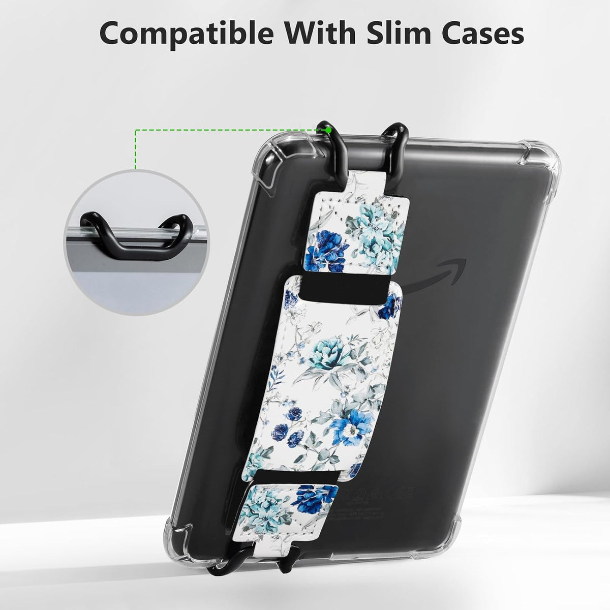 CoBak 2 Pack Secure Hand Strap for Ebook Reader - Blue Bloom Symphony-1 Pack / 6-7.5" - image 3