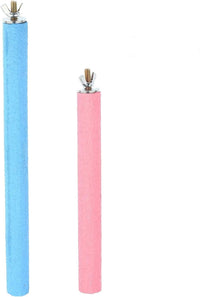 Bird Cage Perch Parrot Sand-Surface Stand 2Pack Grinding Wood Stick - 2P-Large