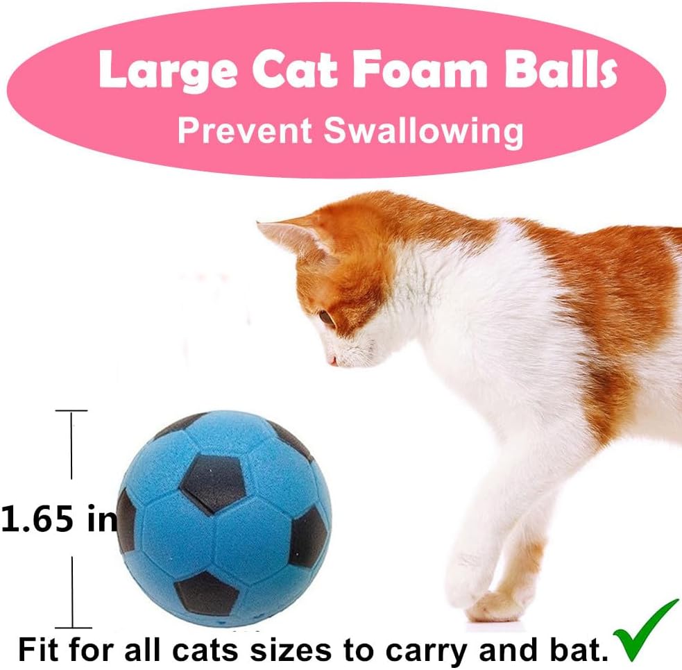 Foam Soccer Balls Cat Toys 100 Pack - 24 Pack - image 3