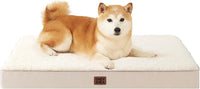 EHEYCIGA Orthopedic Dog Bed Large with Removable Washable Cover - 36*27*3.5 inches / Camel