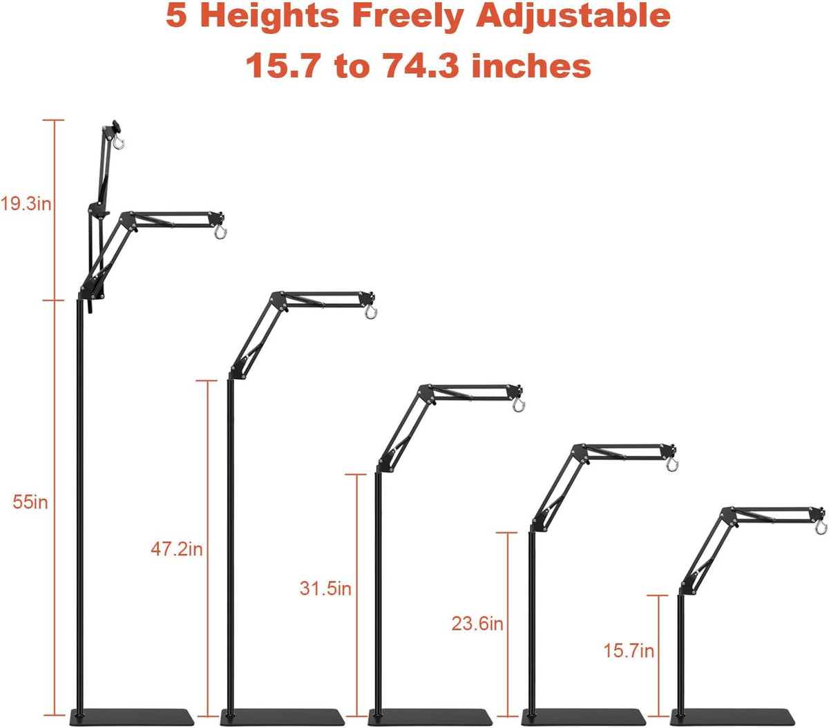 Reptile Heat Lamp Stand, Adjustable 16"- 31" H - XXL - image 2