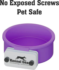 Dog Crate Water Bowl No Spill - Purple - image 4
