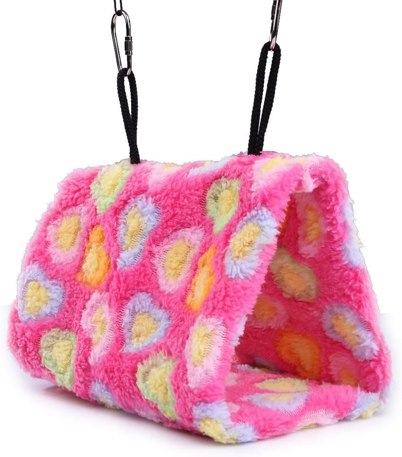 Vktech Plush Snuggle Bird Hammock Hanging Snuggle Cave Happy Hut Bird