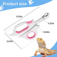 Bearded Dragon Nail Clippers with Precise Angled Edges – Essentials for Small Pets - Pinky White - image 2