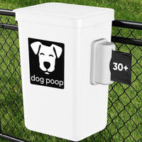 Moryimi Dog Poop Trash Can Outside – Essentials for Dogs - White