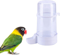 Pet Bird Water Feeder, 13.5 Oz Parrot Water Dispenser, Bird Cage Suspended Automatic Water - 1PCS