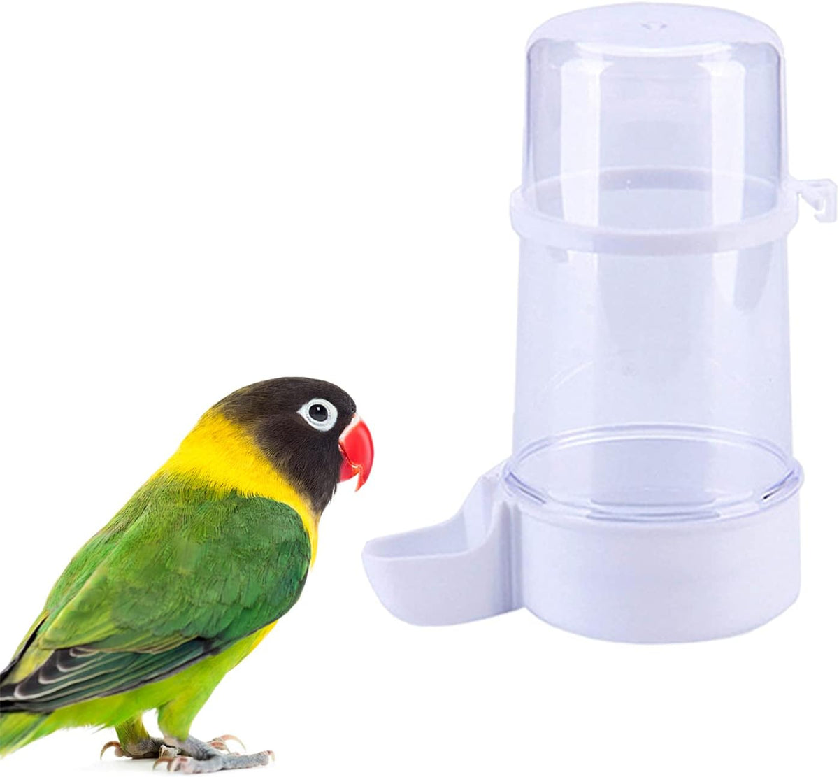 Pet Bird Water Feeder, 13.5 Oz Parrot Water Dispenser, Bird Cage Suspended Automatic Water - 1PCS