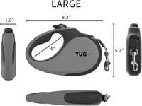 TUG Original Retractable Dog Leash - Grey / Large - image 2