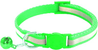 2 Pack Breakaway Cat Collars with Bells - Green - image 4