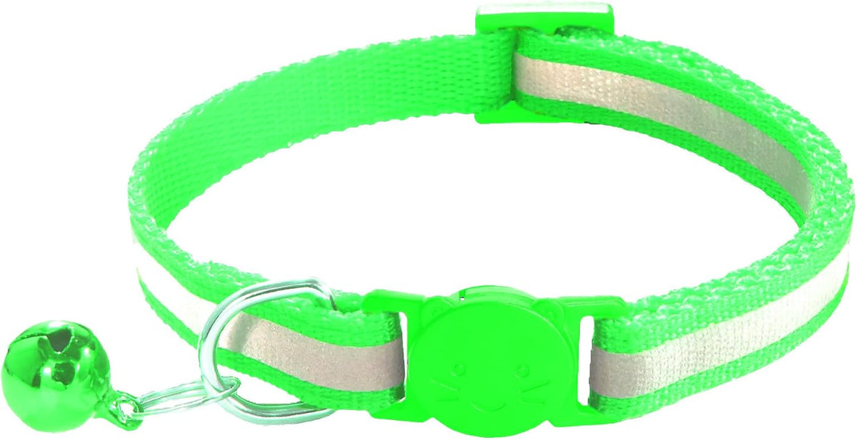 2 Pack Breakaway Cat Collars with Bells - Green - image 4