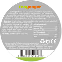EcoVenger Flea & Tick Collar Repellent 2-Pack Green, Fits Both Dogs & Cats, Built-in Pant-Based Formula Strong Repellency Slow Release, Lasting Deterrence and Protection, Pleasant Aroma, Waterproof