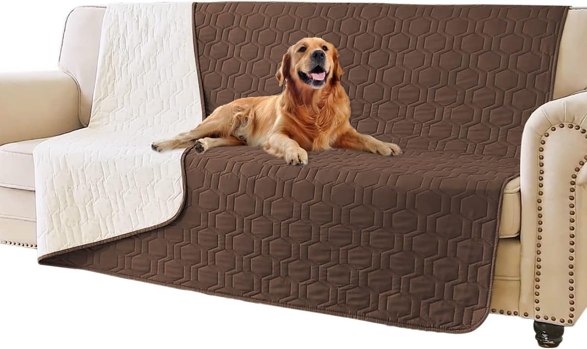 Tcksstex Waterproof Blanket Couch Cover for Dogs Pet Bed Protector – Essentials for Dogs - Chocolate / 52x82Inch (Pack of 1)