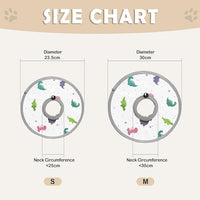 LOS ANDES Cat Recovery Collar, Adjustable Cat Protective Collar Alternative After Surgery, Protect Cat Neck Cones to Stop Licking Wound, Lightweight Elizabethan Collar for Kitten,Puppy