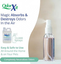 Magic Air Odor Neutralizer Spray, Powerful Dog & Cat Urine Odor Neutralizer, Safe Air Refresher for Home, Safe Odor Absorber for Pet, Closet & Any Strong Odor Remover, 64oz