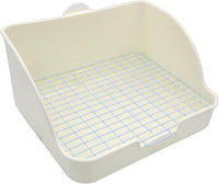 Rat Litter Box, 10"x8" Corner Litter Box - White