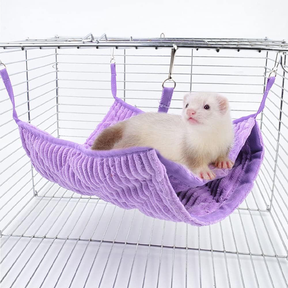 Large Ferret Hammock, Hanging Tunnel Bed for Cage Rats Chinchilla – Essentials for Small Pets