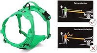 Truelove No Pull Dog Harness with Easy Control Handle and 2 Leash Attachments,Reflective Adjustable Pet Vest