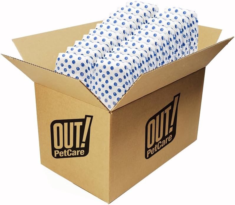OUT! PetCare Male Dog Diapers, Disposable Belly Bands - M/L / 96 Count