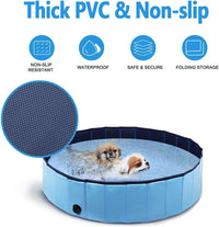Dog Pool Foldable pet Pool Dog Swimming Pool Portable Suitable - 48x12in - image 2