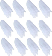Hoerev Pack of 12 Approx. 24" x 24" Juggling Dancing Scarves Floaty - Medium / White