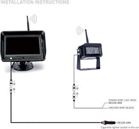 Digital Wireless Backup Camera System, No Interference, IP69k Waterproof Wireless Rear View Camera, 7’’ Display Wireless Reverse Monitor for RV/Truck/Trailer/Bus/Motorhome/5th Wheel/Pickup/Van
