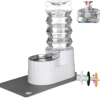 RIZZARI 8L Elevated Dog Water Dispenser: Gravity Waterer for Large - Bright White / 8L - image 4