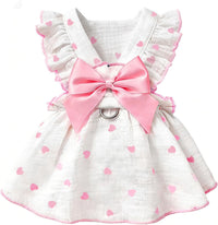 Dog Dresses for Small Dogs Girl Female Dog Cat Clothes Dress Cute - Light Pink / X-large (suggest 13-17.5lbs)