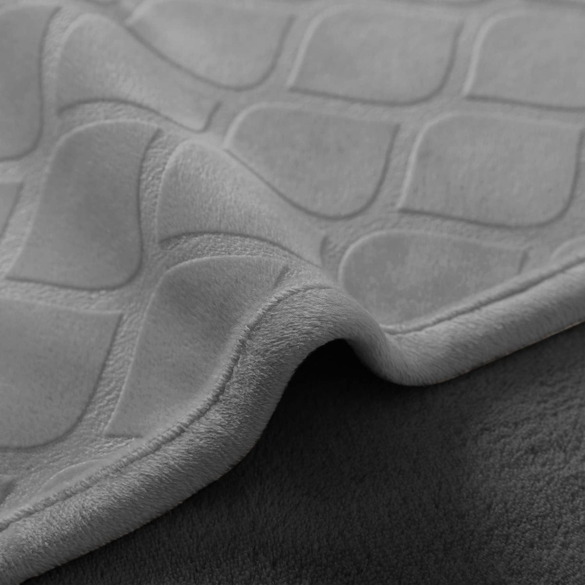 Waterproof Dog Blanket, Soft Reversible Throw for Couch & Bed Protection – Essentials for Dogs - Light Grey+grey / 52x82 Inch (Pack of 1) - image 3