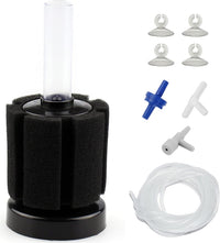 AQUANEAT Aquarium Air Powered Sponge Filter - Cylinder / Small up to 10Gal
