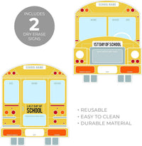 Canopy Street first and last day of school dry erase sign set in notebook design, 10 x 12 inches - view 12