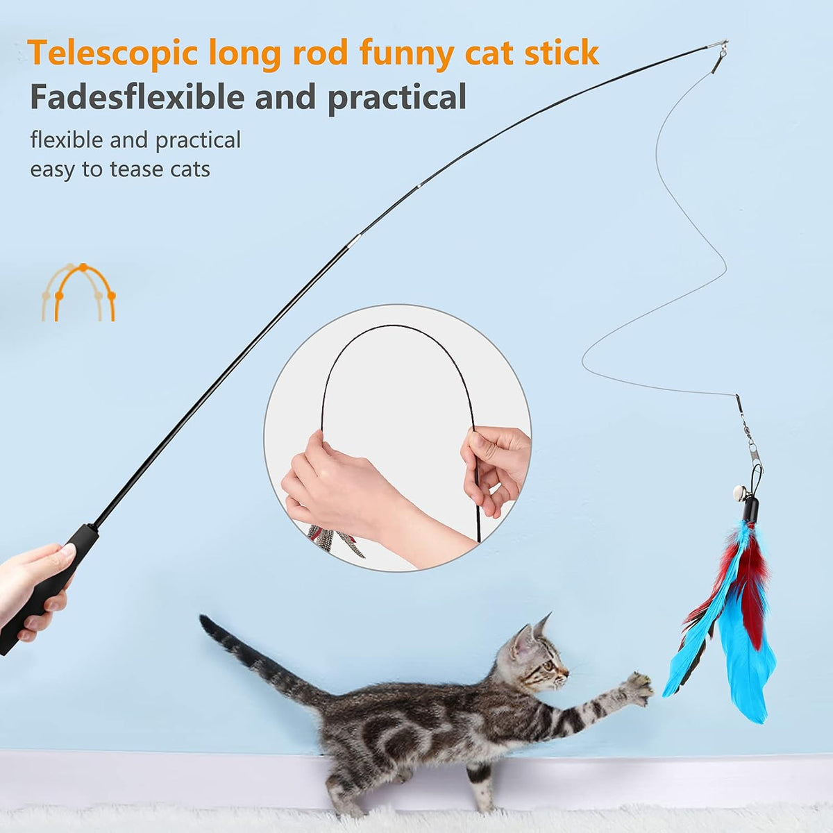 Hianjoo 10PCS Teaser Cat Toys - Complete Set - image 3