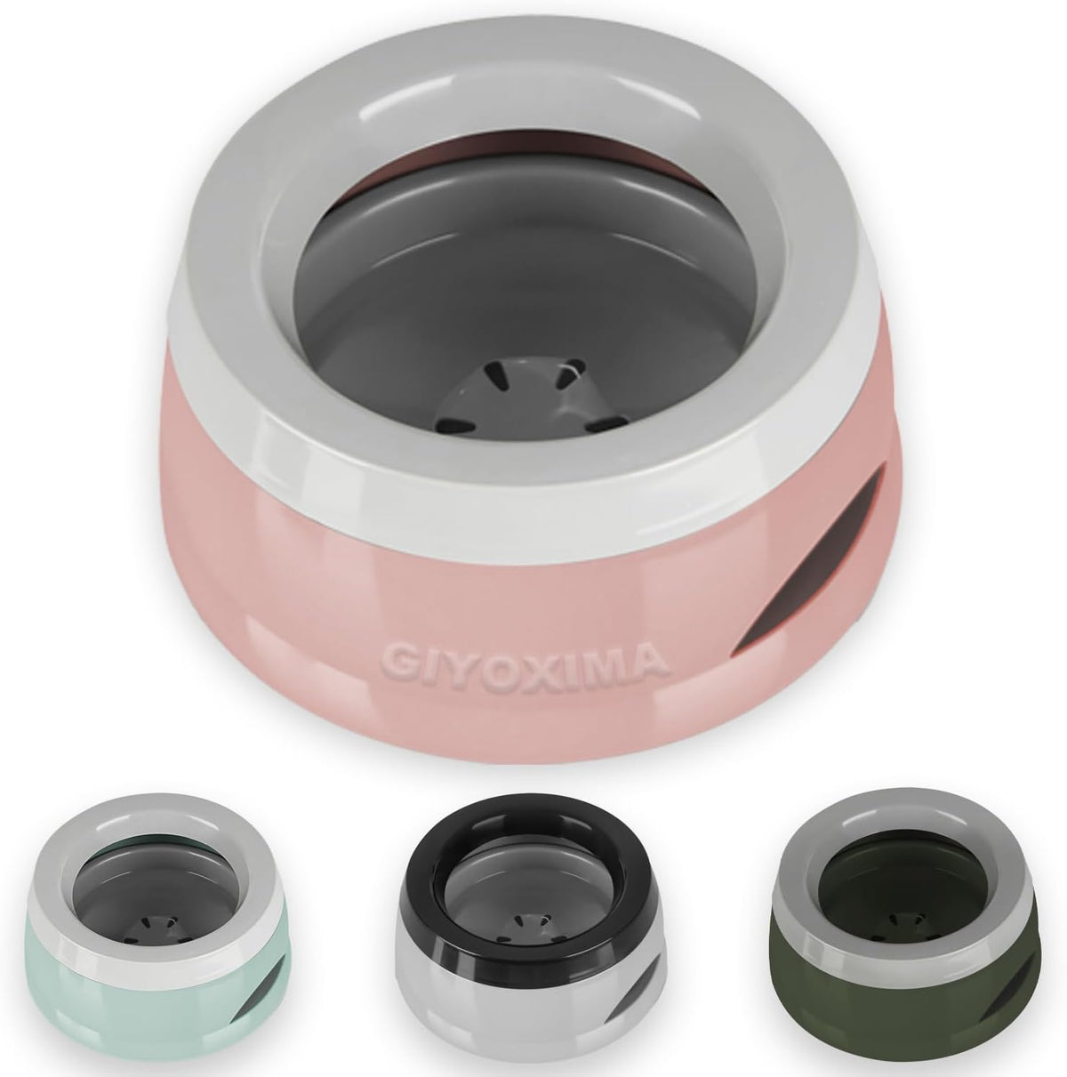 Dog Water Bowl, No Spill Water Bowl for Dogs and Cats - Pink