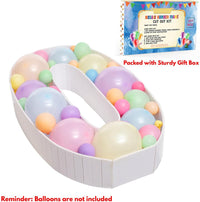 28 inch DIY Mosaic Balloon Number 1 Frame, Party Backdrop Decor – Fun for Kids & Family - Number 0 - image 3