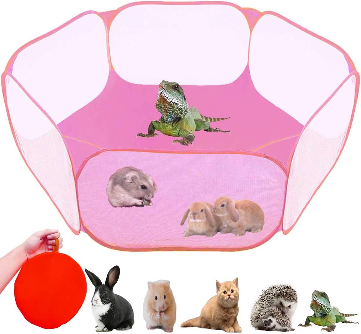 Small Animals Tent, Reptiles Cage - Pink