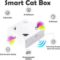 Interactive Cat Toys -Migibox for Indoor Bored Cats - White Normal / Large - image 2