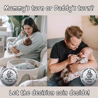Vichona new parent decision coin reading Mommy's Turn and Daddy's Turn - view 12