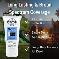 Proven Insect Repellent Lotion, Keep Mosquitoes, Ticks and Flies Off, DEET Alternative Repellent, Up to 14-Hour Protection, Great for Camping or Hiking, 6 Ounce, Gentle Scent Lotion