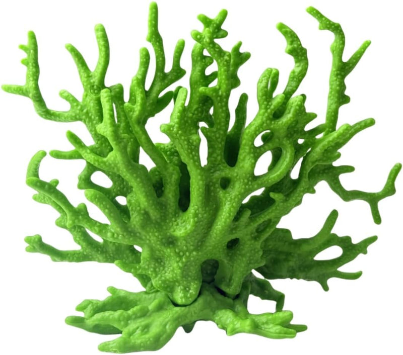 White Aquarium Coral Fish Tank Decorations Aquarium Landscape – Essentials for Fish - Green / Medium