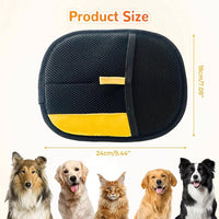 Pet Hair Removal Glove, Dog Cat Hair Gloves for Pet Hairs Removal, Reusable Pets Grooming Gloves for Dogs Cats, Washable Pets Hairs Remover Electrostatic Glove for Bed Couch Clothes Carpet (2pcs)