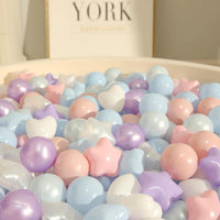 TRENDPLAY ball pit balls in star, heart and round shapes with pastel colors - view 23